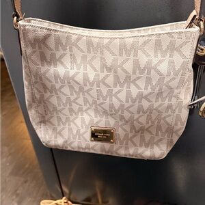 Michael Kors Light Brown Logo Crossbody Bag